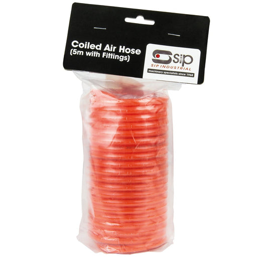 SIP 5mtr Coiled Air Hose - Hurstbourne Forge Welding Supplies
