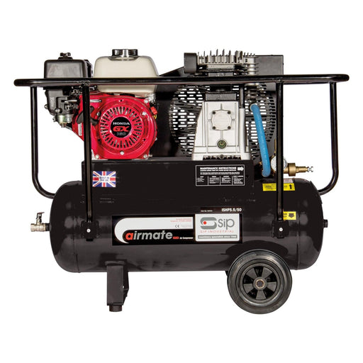 SIP ISHP5.5/50 Industrial Petrol Compressor - Hurstbourne Forge Welding Supplies