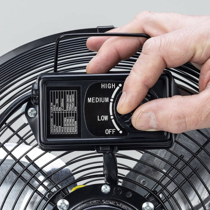 SIP 12" Heavy-Duty Floor Fan - Hurstbourne Forge Welding Supplies