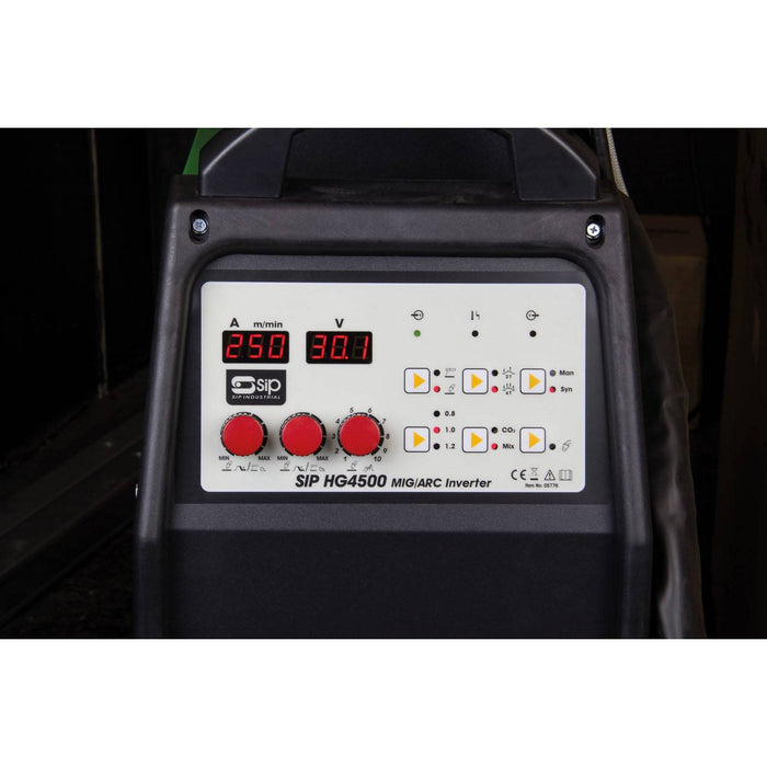 SIP HG4500 MIG Inverter Welder with SWF - Hurstbourne Forge Welding Supplies