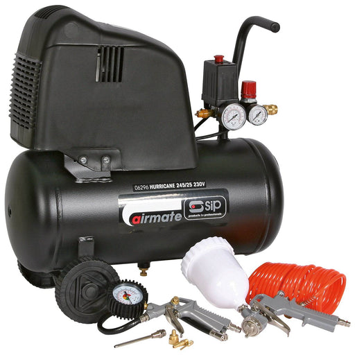 SIP 245/25 24ltr Direct Drive Compressor - Hurstbourne Forge Welding Supplies