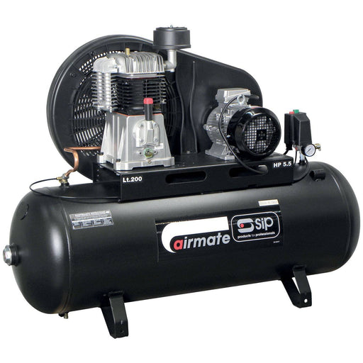SIP TN5.5/200 200ltr Belt Drive Compressor - Hurstbourne Forge Welding Supplies