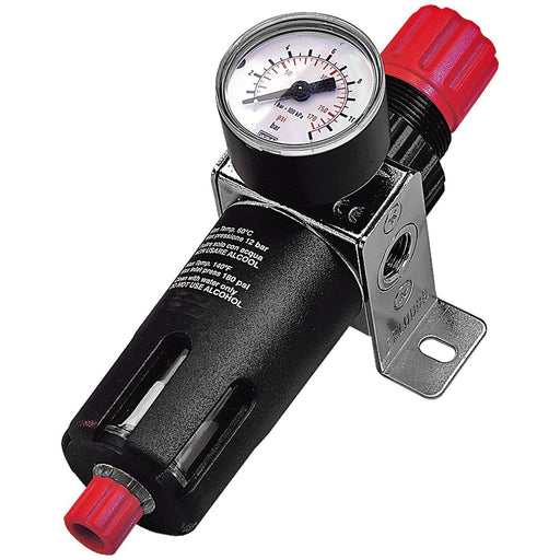 SIP 1/4" Filter Regulator with Gauge - Hurstbourne Forge Welding Supplies
