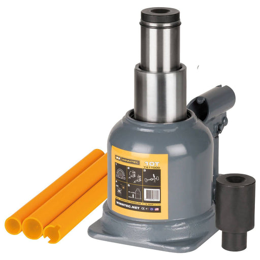 WINNTEC® 10 TON Low-Profile Bottle Jack - Hurstbourne Forge Welding Supplies