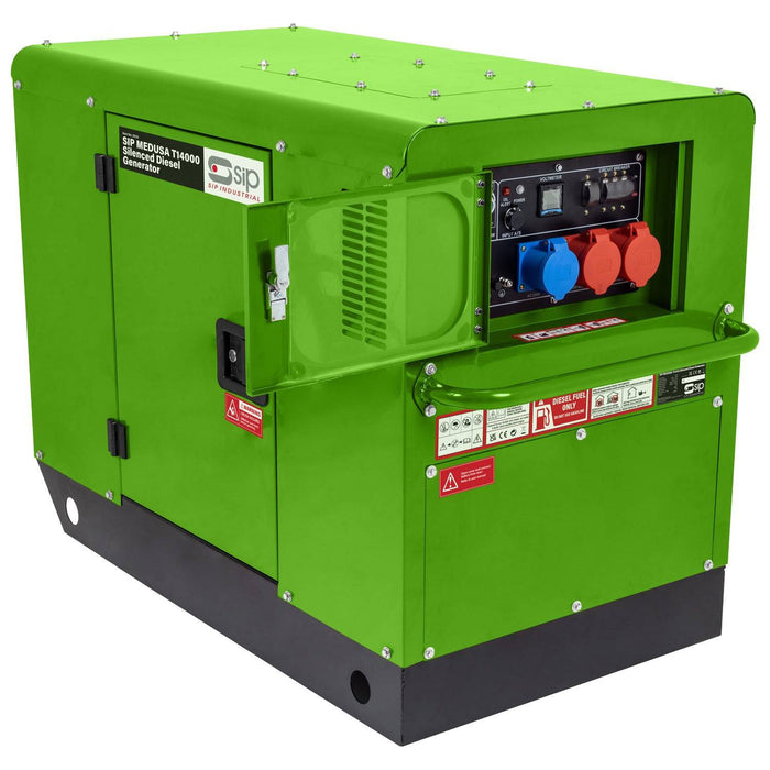 SIP MEDUSA T14000 Silenced Diesel Generator - Hurstbourne Forge Welding Supplies