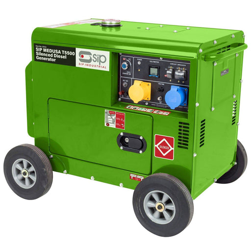 SIP MEDUSA T5500 Silenced Diesel Generator - Hurstbourne Forge Welding Supplies