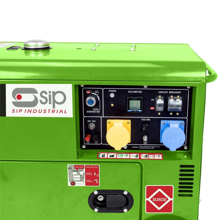 SIP MEDUSA T5500 Silenced Diesel Generator - Hurstbourne Forge Welding Supplies