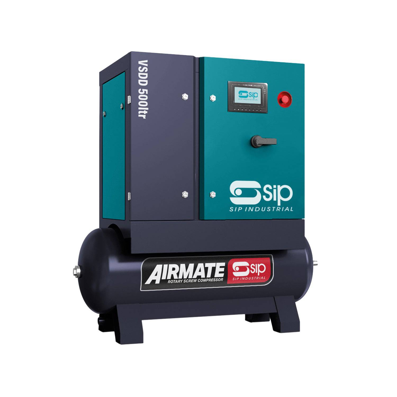 SIP VSDD 11kW 10bar 500ltr 400v Rotary Screw Compressor